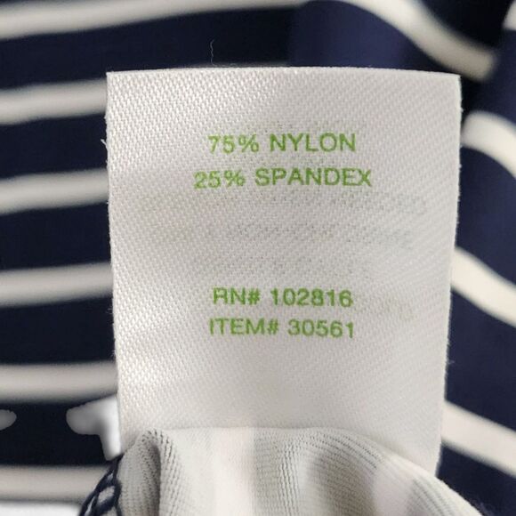 Garnet Hill Signature‎ Rash Guard XL Striped Blue White Longsleeve Swimwear - Picture 4 of 10